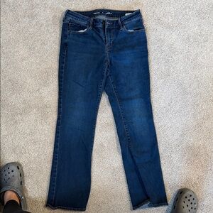 Old Navy Women's Dark Blue Straight Leg Jeans